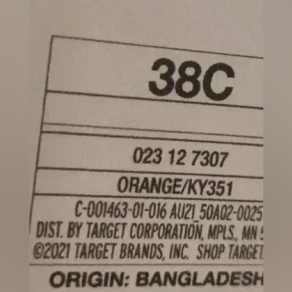 Auden Size 38C Contemporary Feminine Yellow and Pink Floral Print Bra NWT - Picture 4 of 9